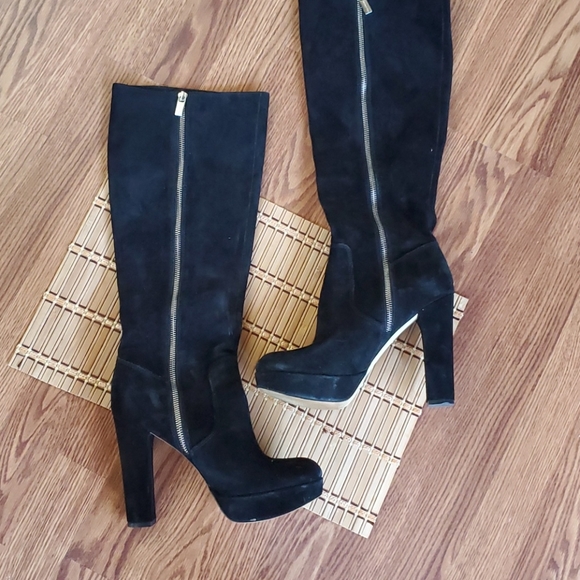 Michael kors suede 5 inch heel boots - Picture 9 of 10